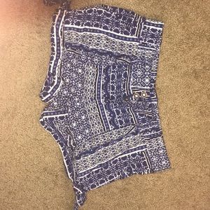Blue party shorts
